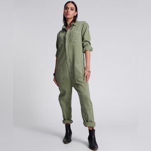 One Teaspoon Utility Jumpsuit (White)